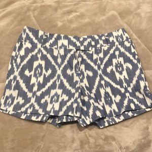 Ann Taylor Loft Shorts , Size 4, Blue and White